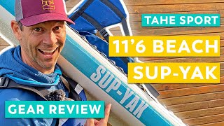 Kayak or Standup Paddleboard Full Review of Tahe 116 Beach SUPYAK [upl. by Shorter]