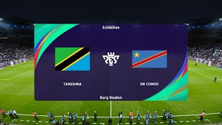 Tanzania vs DR Congo 24012024 Africa Cup of Nations PES 2021 [upl. by Kcirdahc]