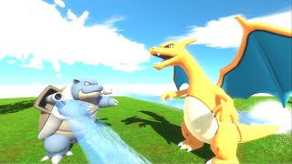 Blastoise vs Charizard  Animal Revolt Battle Simulator [upl. by Nived696]