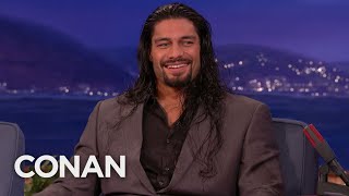 Roman Reigns’ Incredible Hair  CONAN on TBS [upl. by Adin]