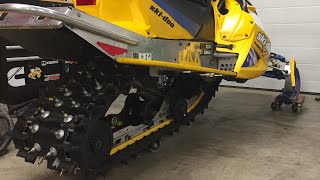 Ski Doo Rev XRS Track Install [upl. by Nunciata]