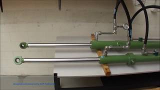 Synchronized hydraulic cylinders  Gleichlauf Hydraulik Zylinder [upl. by Yhtamit366]