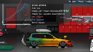 Honda Civic Build  70000HP  Pixel Car Racer  THE PIXEL GAMING 2 [upl. by Branham409]