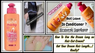 loreal dream long no haircut cream review  loreal elvive dream long no haircut cream [upl. by Leamaj]