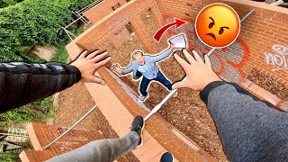 ESCAPING ANGRY TEACHER 20 Epic Parkour POV Chase [upl. by Ahsinar380]