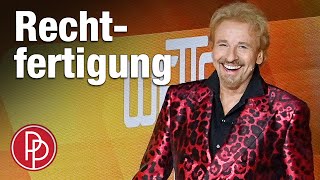 „Wetten dass“Thomas Gottschalk Jetzt wehrt er sich gegen Kritik • PROMIPOOL [upl. by Gualtiero]