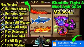 Finally Update Shadow Fight 2 Mod Apk V23641  SF2 Mod Apk Latest Version Terabaru  Max Level 50 [upl. by Hras]