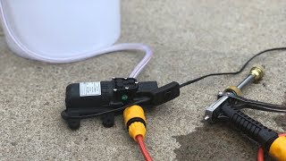 Testing Portable 12v Car Washer [upl. by Angelico]