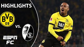 🚨 CLEAN SHEET 🚨 Dortmund vs SC Freiburg  Bundesliga Highlights  ESPN FC [upl. by Aivun]