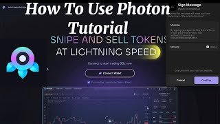 How To Use Photon Solana Tutorial [upl. by Smukler]