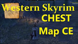 ESO GREYMOOR  Western Skyrim CE Treasure Map Chest Location Elder Scrolls Online Guide [upl. by Nylinnej]