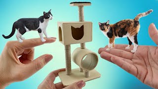 Como fazer um arranhador para gatos em miniatura para a sua boneca [upl. by Adnarim]