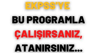 EKPSSYE BU YÖNTEMLE ÇALIŞIRSANIZ ATANIRSINIZ [upl. by Beverlie]