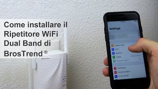 Configurazione Ripetitore WLAN Dual Band AC1200 Potenzia la Copertura WiFi con BrosTrend [upl. by Anelaj792]