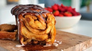 Kanelbrød  Svampet kanelkage med glasur [upl. by Corin258]