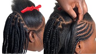 Cornrows to try  feeding in braids vs Knotless braiding for beginners JANEILHAIRCOLLECTION [upl. by Ellezaj232]