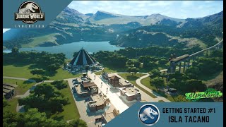 JURASSIC WORLD EVOLUTION  ISLA TACANO  GETTING STARTED 1 [upl. by Nitsreik]