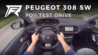 2017 Peugeot 308 SW 12 PureTech 130  POV Test Drive no talking pure driving [upl. by Wavell741]