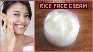 DIY Rice Cream  Skin Whitening amp Anti Aging Rice Cream [upl. by Aubigny]