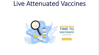 What is Live Attenuated Vaccine [upl. by Norramic436]