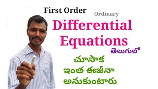 Differential Equations in Telugu  First Order  Root Maths Academy [upl. by Angadresma208]