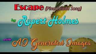 Escape Pina Colada Song by Rupert Holmes with AI Generated Images [upl. by Vina368]