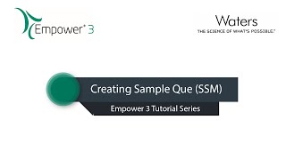 Empower 3  How to Create amp Run Sample Que SSM [upl. by Steffy886]