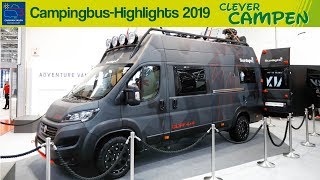 Die CampingbusHighlights des Caravan Salons Düsseldorf 2019  Clever Campen [upl. by Haiel]