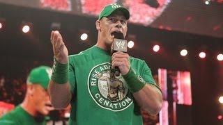 John Cena calls out The Rock Raw April 2 2012 [upl. by Darcey468]