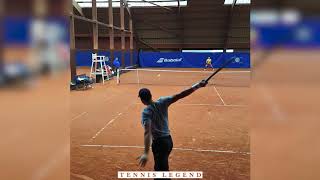 RolandGarros 2020  Dimitrov delightful backhands vs Berankis Practice Court Level [upl. by Brittain]