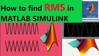 How to find Root Mean Square RMS value of Signal using MATLAB Simulink  compute RMS in Simulink [upl. by Omrelliug]