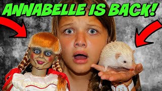 ANNABELLE IS BACK CREEPY DOLL TAKES MY HEDGEHOG ESCAPE THE DOLLMAKER [upl. by Eeluj]