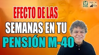 El efecto de las semanas cotizadas en tu pensión modalidad 40 [upl. by Zuliram223]