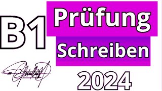 B1 Prüfung gast Schreiben Neu Modell DTZ 2024 [upl. by Tristis]