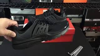 Nike Air Presto quotBlack Outquot Unboxing Review [upl. by Tierell]