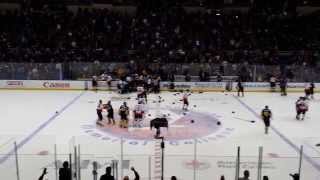 Bench clearing brawl at FDNY NYPD Hockey Game 2014 [upl. by Alyse]