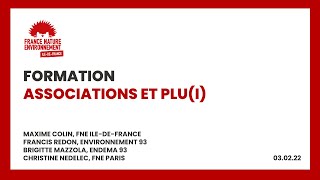 Formation Associations et PLUi [upl. by Alyaj12]