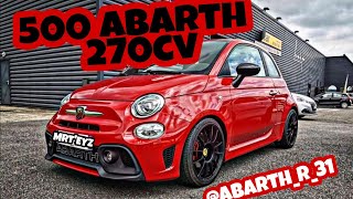 500 ABARTH STAGE 3 TD04 270CV 🦂 [upl. by Shulins]