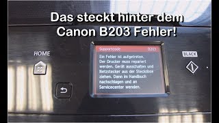 Das steckt hinter der Canon Fehlermeldung B203 [upl. by Ziom]