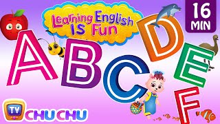 ABCDEF Alphabet songs with Phonics Sounds amp Words for Children  Learning English with ChuChu TV [upl. by Ostap117]