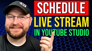 How To Schedule a Live Stream on YouTube New YouTube Studio [upl. by Oaht]