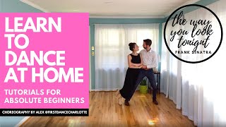 THE WAY YOU LOOK TONIGHT  FRANK SINATRA  BEGINNER WEDDING FIRST DANCE CHOREOGRAPHY FATHERDAUGHTER [upl. by Nnylirehs]