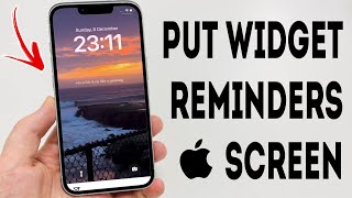 How To Put Reminders Widget On iPhone Lock Screen  Full Guide [upl. by Nahtanoy]