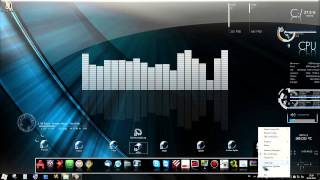 Samurize Equalizer  Rainmeter SkinZ How to Install [upl. by Lleuqram]