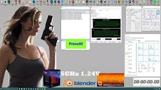 Intel i7 8700K 5GHz Overclock Stability Testing  124V  Blender  AIDA64  Prime95 [upl. by Itch]