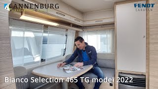 Caravan review Fendt Bianco Selection 465 TG model 2022 [upl. by Xirdnek]