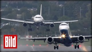 Pilot rettet Flugzeug  Gefährliche Landung in Birmingham  Airport  landing  Tower [upl. by Tani]