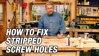 How to Fix Stripped Screw Holes [upl. by Shaner353]