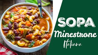 Sopa Minestrone Italiana Casera  Alicia Borchardt [upl. by Yorke727]