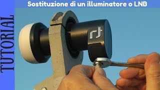 TUTORIAL ITA  Come sostituire un LNB o illuminatore sulla parabola [upl. by Ranita]